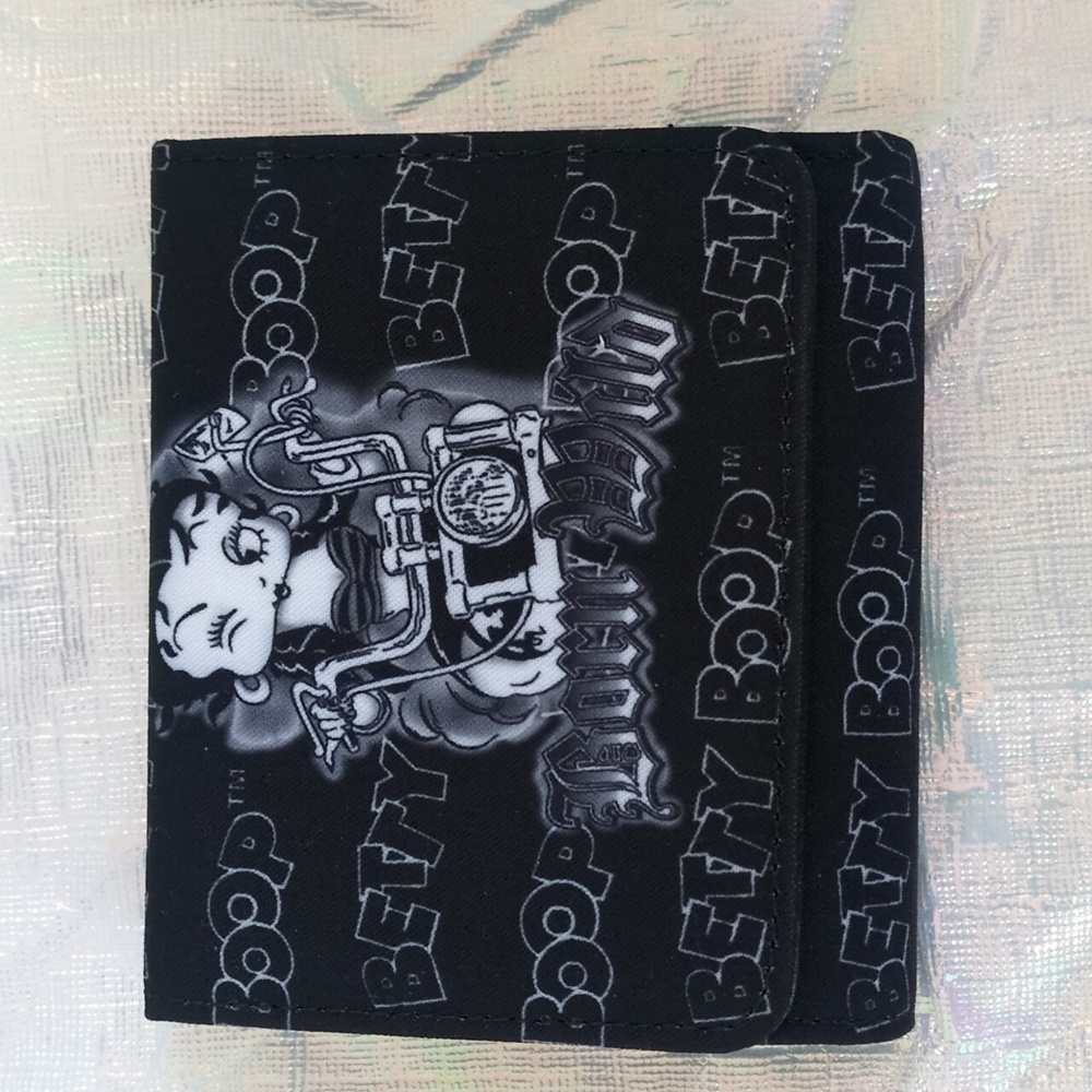 Betty Boop Black and White Born Wild Wallet